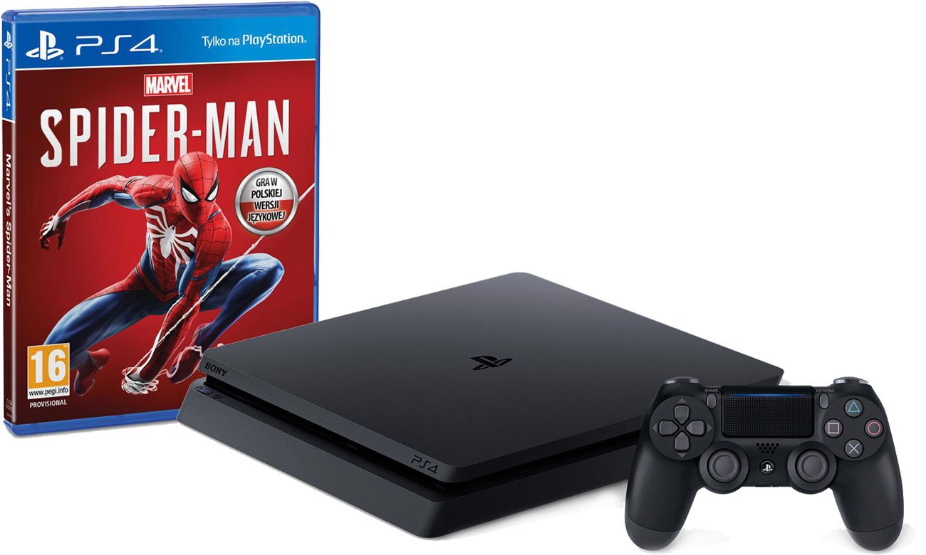 Sony Playstation 4 Slim 1TB + Spider-Man - Konsole